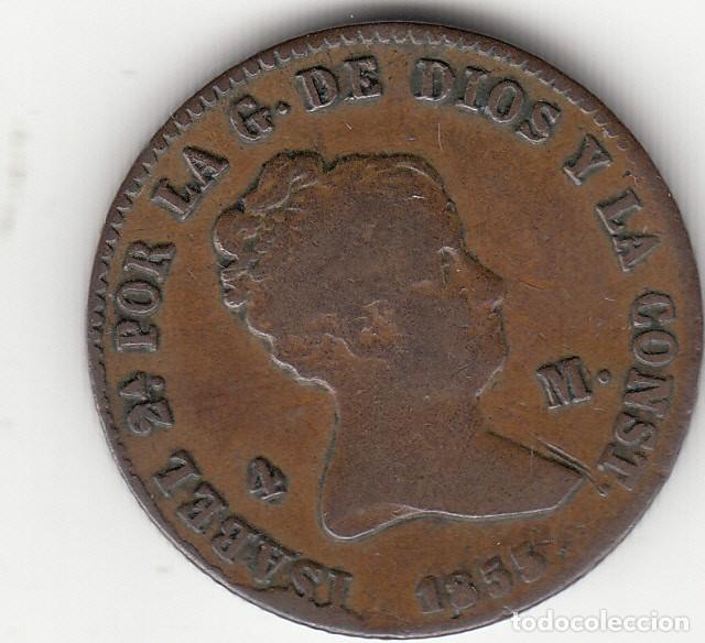 Monedas de Espa&ntilde;a: ISABEL II: 4 MARAVEDI 1855 BARCELONA - Foto 1