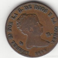 Monedas de España: ISABEL II: 4 MARAVEDI 1855 BARCELONA