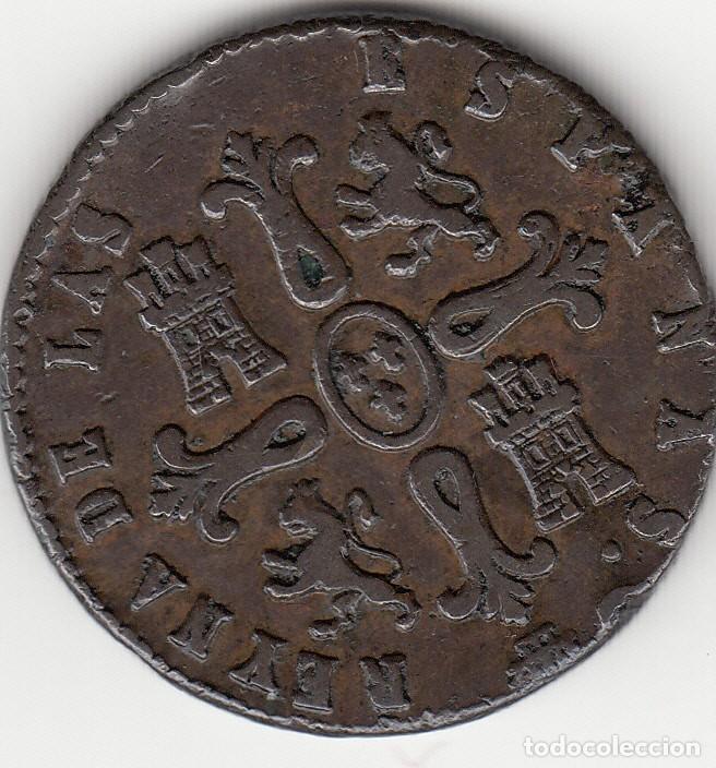 Monedas de Espa&ntilde;a: ISABEL II: 8 MARAVEDIS 1841 SEGOVIA - Foto 2