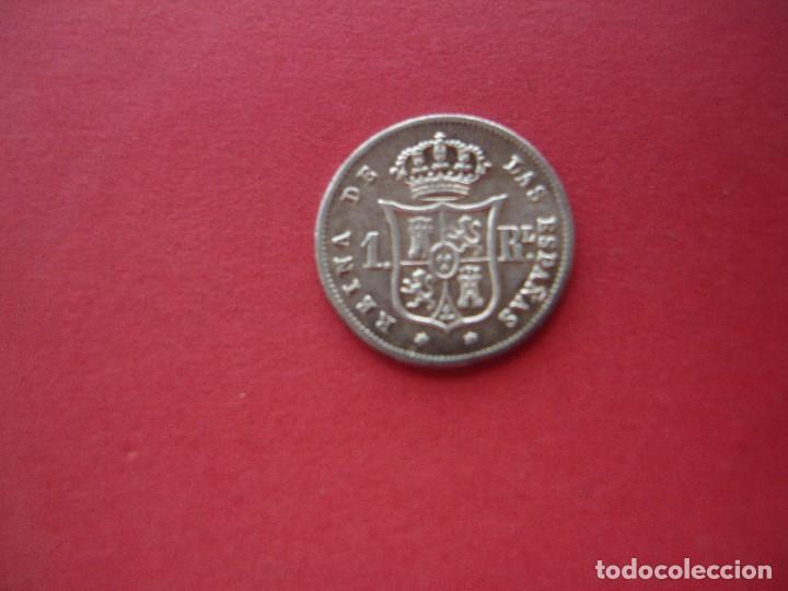 Monedas de Espa&ntilde;a: 1 REAL ISABEL II 1852  EBC+ - Foto 2
