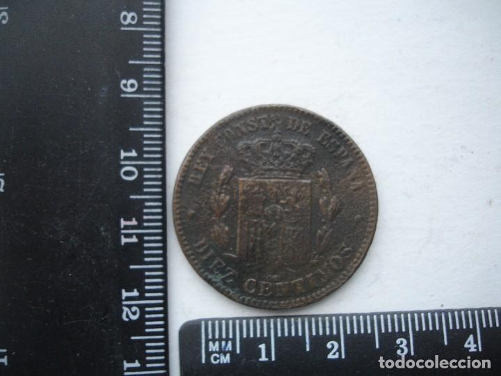 Monedas de Espa&ntilde;a: 10 CENTIMOS ALFONSO XII 1877 - Foto 6