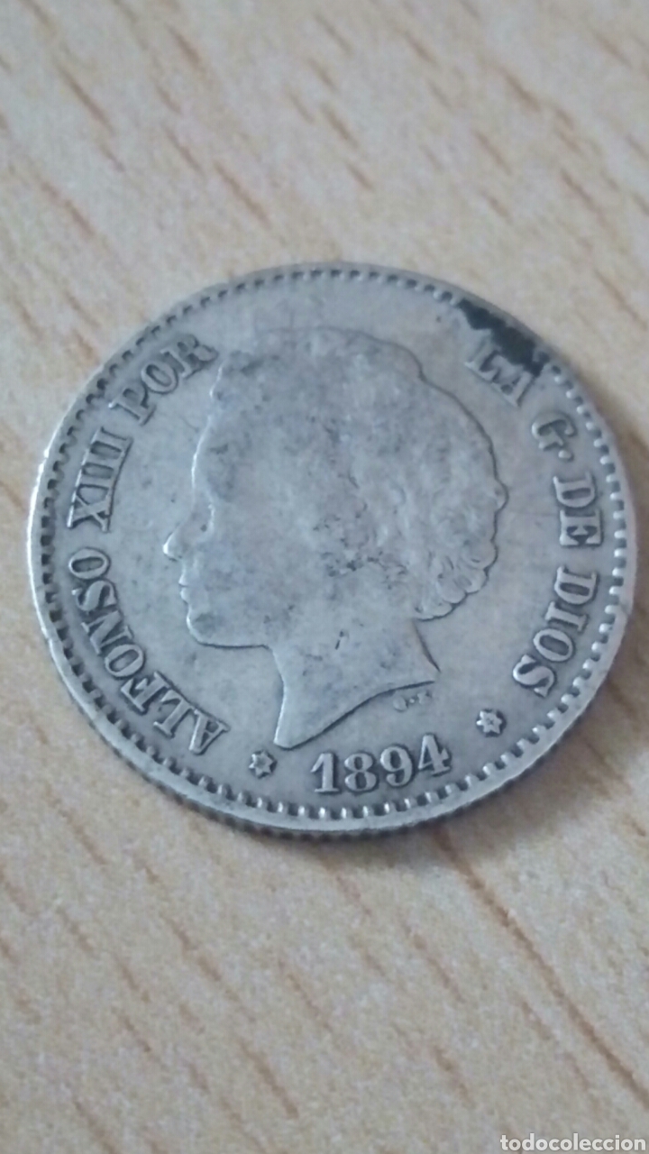 Monedas de Espa&ntilde;a: 50 centimos ALFONSO XIII...1894 - Foto 1