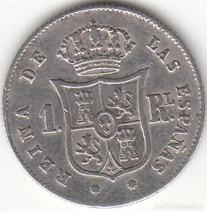 Monedas de Espa&ntilde;a: ISABEL II: 1 REAL 1853 BARCELONA - Foto 2