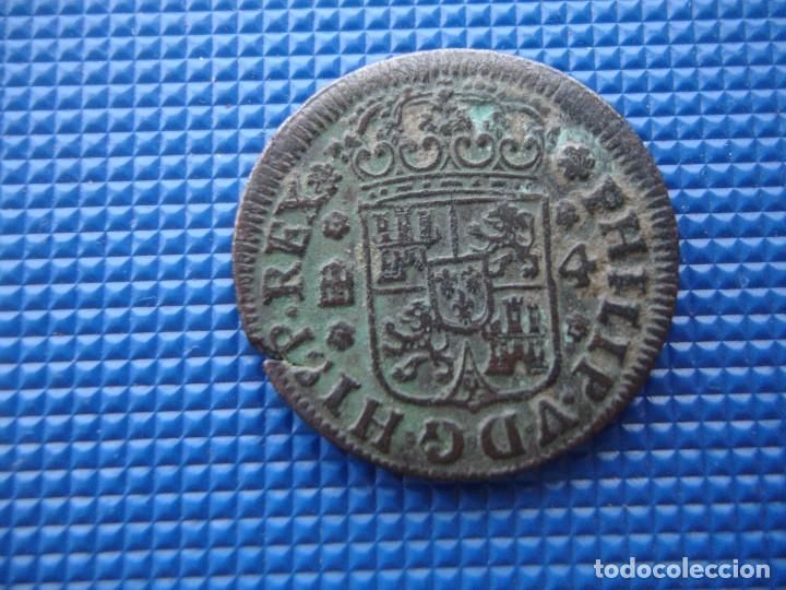 Monedas de Espa&ntilde;a: FELIPE V 4 MARAVEDIES 1743 MBC+ - Foto 3
