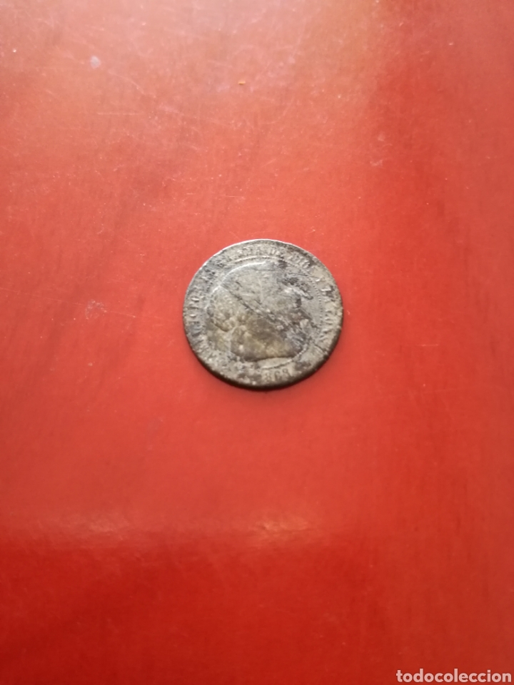 Monedas de Espa&ntilde;a: ISABEL II, 1/2 CENT. DE ESCUDO 1868 - Foto 1