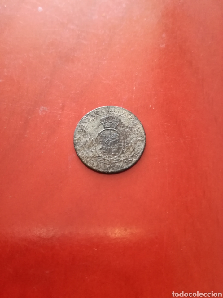 Monedas de Espa&ntilde;a: ISABEL II, 1/2 CENT. DE ESCUDO 1868 - Foto 2