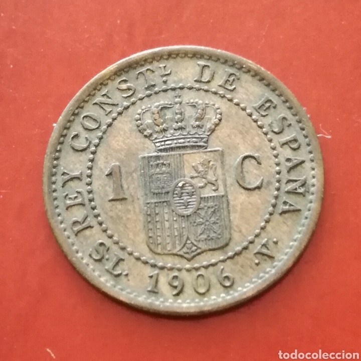Monedas de Espa&ntilde;a: ALFONSO XIII, 1 CENTIMO 1906 *6 - Foto 2