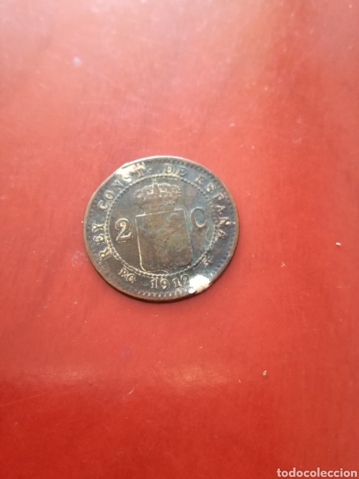 Monedas de Espa&ntilde;a: ALFONSO XIII, 2 C&Eacute;NTIMOS 1912 - Foto 2