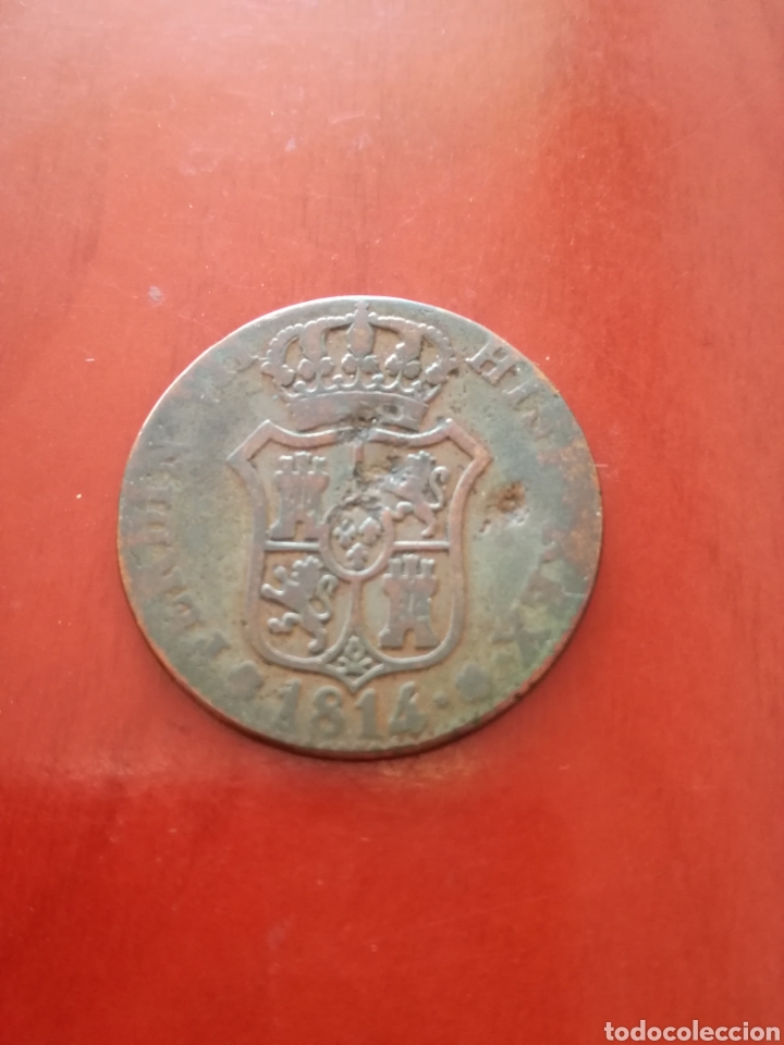 Monedas de Espa&ntilde;a: FERNANDO VII, 6 QUARTOS 1814 - Foto 1