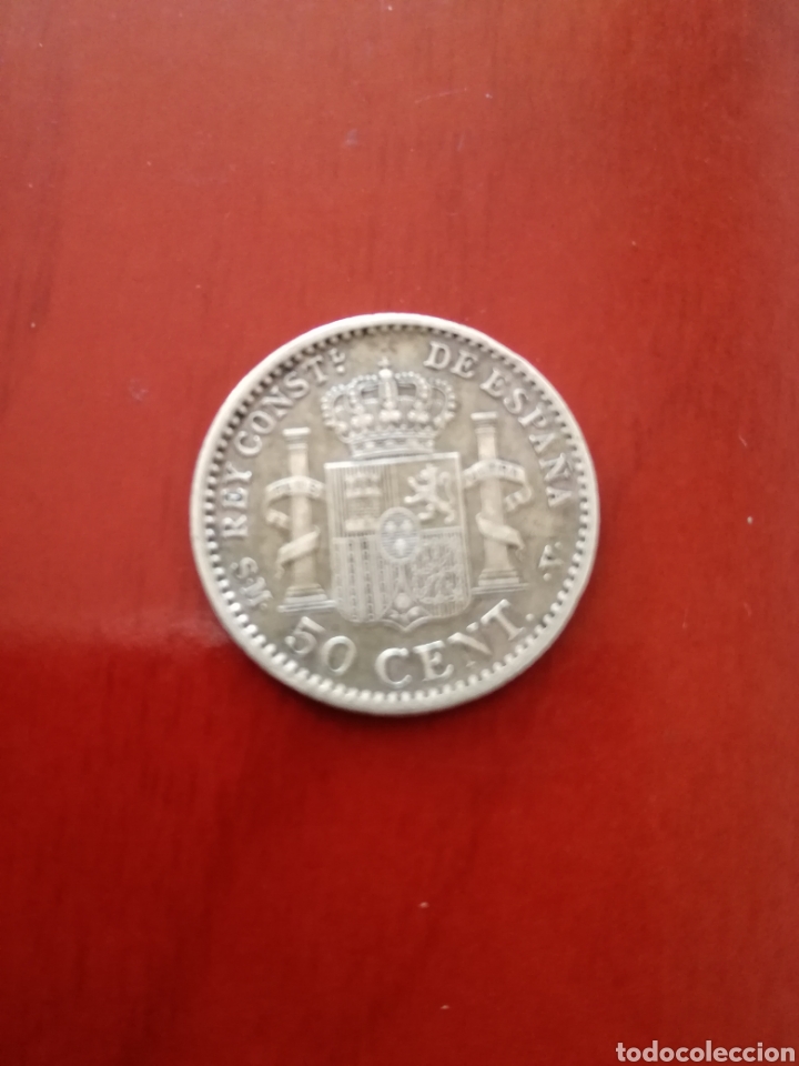 Monedas de Espa&ntilde;a: ALFONSO XIII, 50 C&Eacute;NTIMOS 1904 *0 *4 - Foto 2