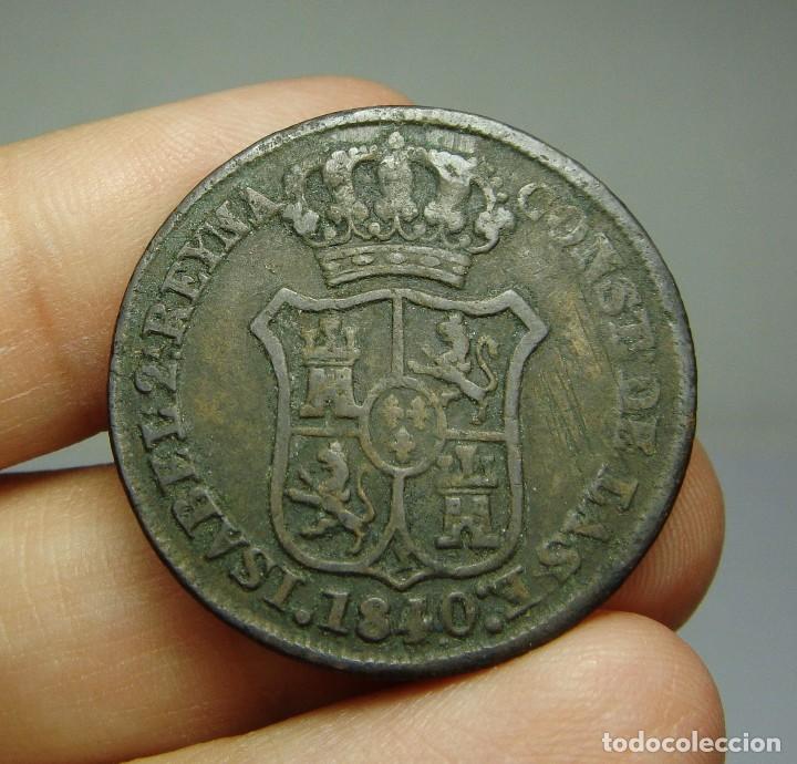 Monedas de Espa&ntilde;a: 3 Cuartos. Isabel II. Catalu&ntilde;a - 1840 - Foto 1