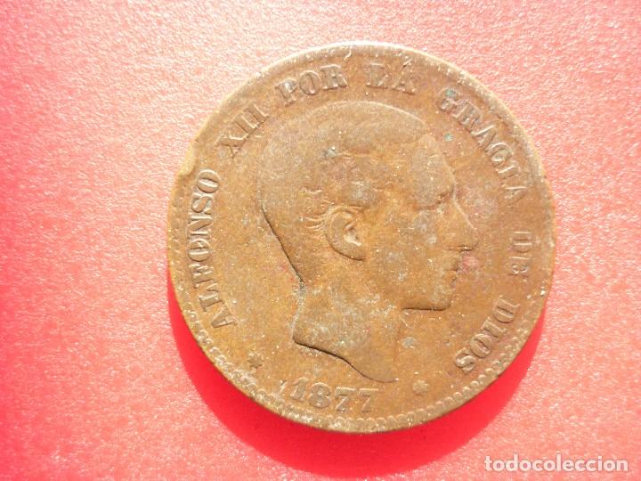 Monedas de Espa&ntilde;a: ALFONSO XII, 10 CENTIMOS 1877 - Foto 1
