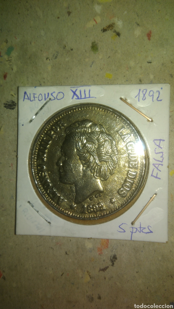 Monedas de Espa&ntilde;a: MONEDA FALSA DE ALFONSO XIII. - Foto 1