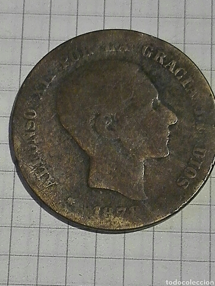 Monedas de Espa&ntilde;a: MONEDA 10 C&Eacute;NTIMOS ALFONSO XII 1878.BC - Foto 1