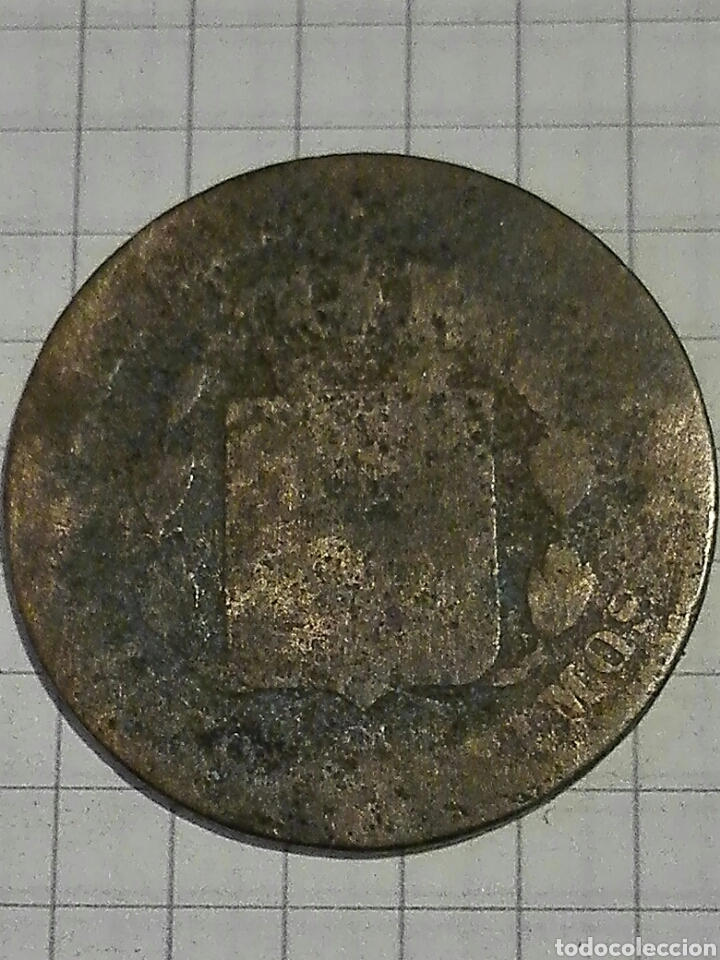 Monedas de Espa&ntilde;a: MONEDA 5 C&Eacute;NTIMOS ALFONSO XII 1879.BC - Foto 2