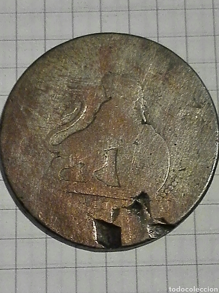 Monedas de Espa&ntilde;a: MONEDA 10 C&Eacute;NTIMOS GOBIERNO PROVISIONAL 1870.BC - Foto 2