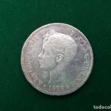 Monete da Spagna: MONEDA DE 5 PESETAS DE ALFONSO XIII DE 1898 (*18-98) SG-V. DURO DE PLATA.. Lote 130788712