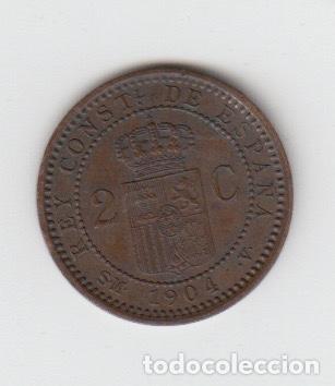 Monedas de Espa&ntilde;a: MONEDA 2 C ALFONSO XIII 1904 - Foto 2