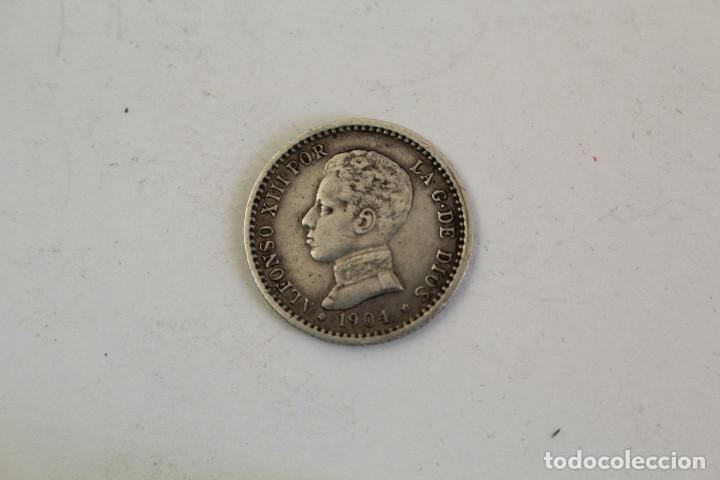 Monedas de Espa&ntilde;a: moneda Alfonso 13 plata 50centimos 1904 - Foto 1