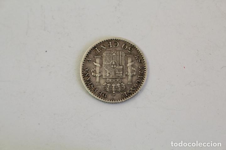 Monedas de Espa&ntilde;a: moneda Alfonso 13 plata 50centimos 1904 - Foto 3