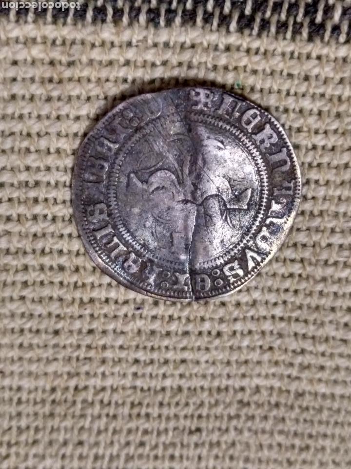 Monedas de Espa&ntilde;a: Medio real reyes Cat&oacute;licos Cuenca?? Doblez - Foto 1