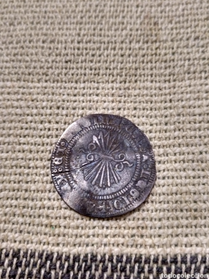 Monedas de Espa&ntilde;a: Medio real reyes Cat&oacute;licos Cuenca?? Doblez - Foto 2