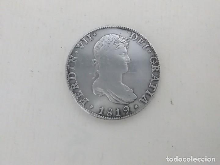 Monedas de Espa&ntilde;a: Ferd&iacute;n vii del gratia a&ntilde;o 1819 8 reales plata. 524