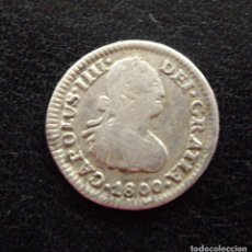 Monedas de España: CARLOS IV - 1/2 REAL, 1800. MÉJICO