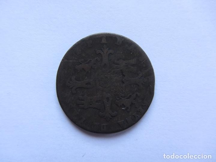 Monedas de Espa&ntilde;a: MONEDA DE 8 MARAVEDIS DE COBRE DE 1847, ISABEL II. - Foto 2