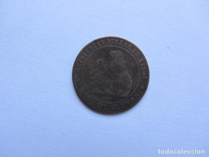 Monedas de Espa&ntilde;a: MONEDA DE 2 C&Eacute;NTIMOS DE COBRE DE 1870. - Foto 2