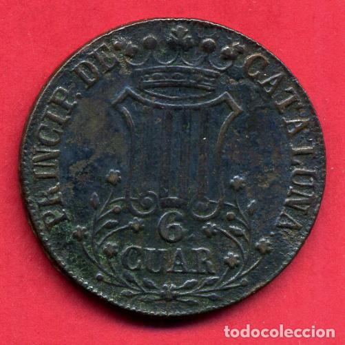 Monedas de España: MONEDA COBRE , ISABEL II , 6 CUAR 1841 PRINCIPADO CATALUÑA , MBC+ , ORIGINAL , B22 - Foto 1 - 138178966