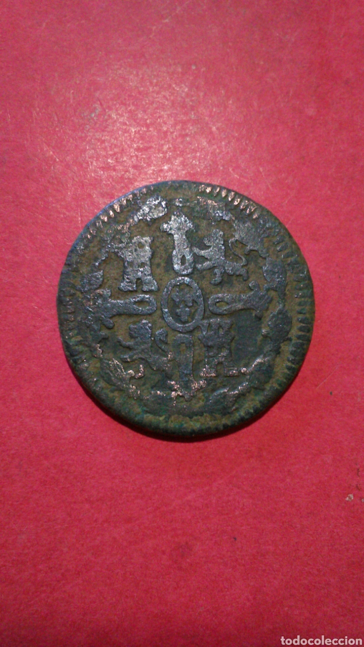 Monedas de Espa&ntilde;a: FERNANDO VII. 8 MARAVEDIS. 1817. JUBIA. - Foto 2