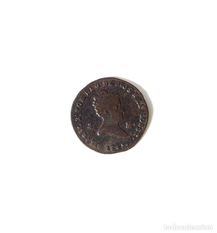 Monedas de Espa&ntilde;a: ISABEL II .- 2 MARAVEDIS 1845 SEGOVIA - Foto 1