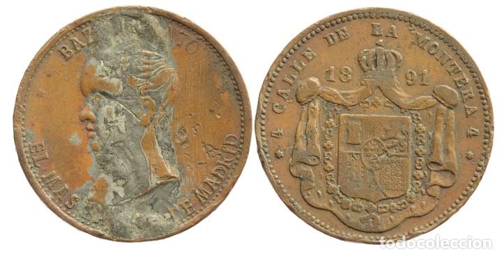 Monedas de Espa&ntilde;a: JETON PUBLICITARIO 1891 - Foto 1