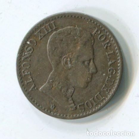 Monedas de Espa&ntilde;a: ALFONSO XIII, UN C&Eacute;NTIMO 1906. - Foto 2