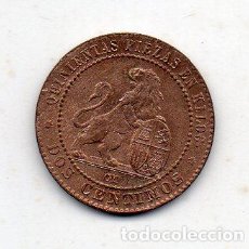 Monedas de España: 1ª REPÚBLICA ESPAÑOLA. 2 CÉNTIMOS. AÑO 1870. SIN CIRCULAR.. Lote 142457254