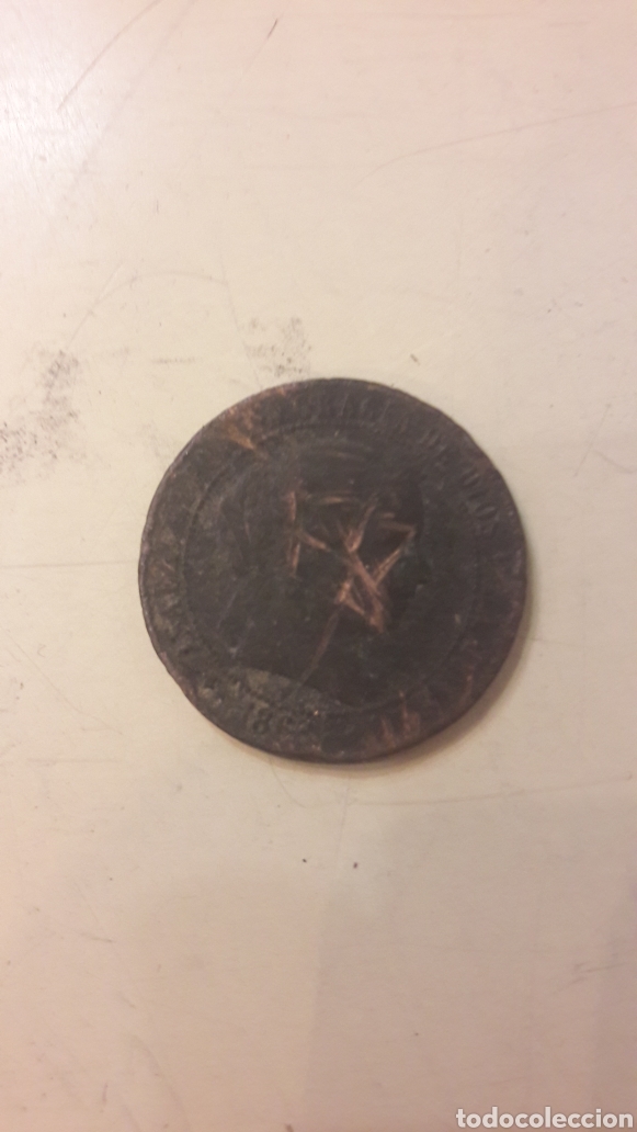 Monedas de Espa&ntilde;a: Moneda cobre Isabel II - Foto 1
