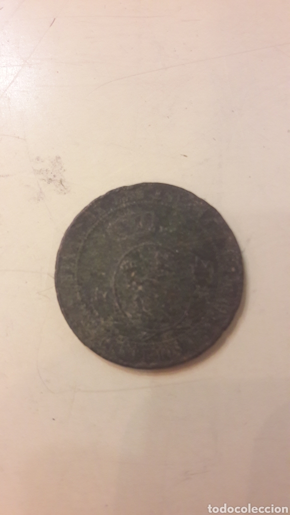 Monedas de Espa&ntilde;a: Moneda cobre Isabel II - Foto 2