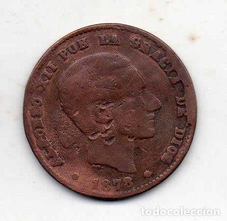 Monedas de Espa&ntilde;a: Alfonso XII. 10 c&eacute;ntimos. A&ntilde;o 1878. - Foto 1