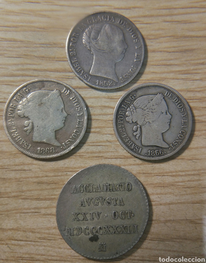 Monedas de Espa&ntilde;a: Monedas Isabel II plata - Foto 1