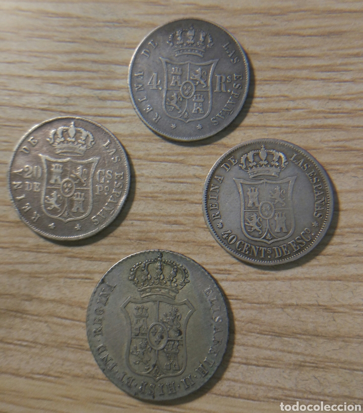 Monedas de Espa&ntilde;a: Monedas Isabel II plata - Foto 2