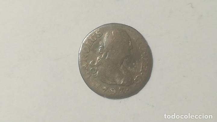 Monedas de Espa&ntilde;a: 1/2 Real. Carlos IV. 1793. Ceca de Madrid MF. - Foto 1