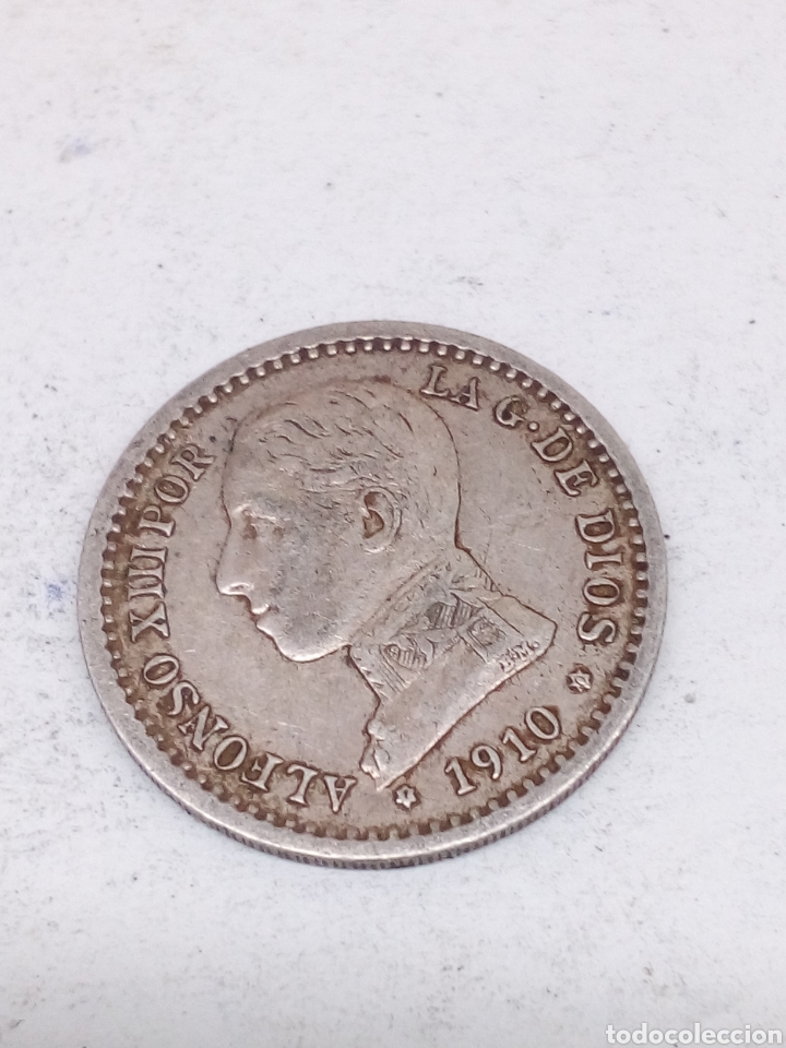 Monedas de Espa&ntilde;a: Moneda plata 50 cent 1910 - Foto 1