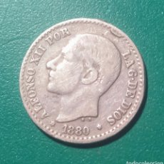 Monedas de España: 50 CÉNTIMOS PLATA 1880 MSM. ALFONSO XII.. Lote 147626996