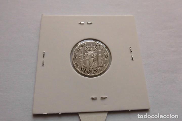 Monedas de Espa&ntilde;a: 50 centimos 1880 * 80 Alfonso XII - Foto 2