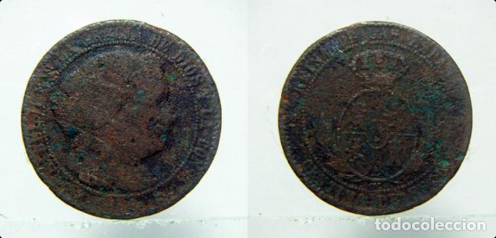 Monedas de Espa&ntilde;a: MONEDA DE ISABEL II 1 CENTIMO DE ESCUDO 1868 CECA SEVILLA - Foto 1