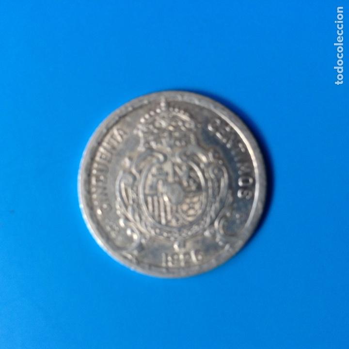 Monedas de Espa&ntilde;a: ALFONSO XIII 50 CENTIMOS PLATA 1926 PCS EBC - Foto 2