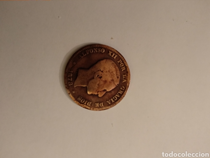 Monedas de Espa&ntilde;a: 10 c&eacute;ntimos de cobre de Alfonso XII 1878. - Foto 2