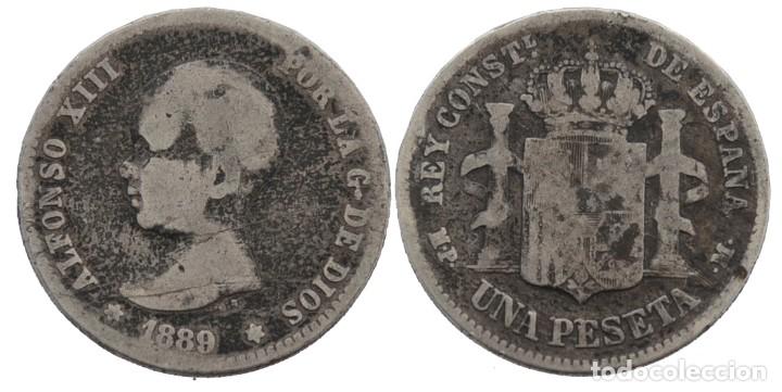 Monedas de Espa&ntilde;a: 1 PESETA 1889 - Foto 1
