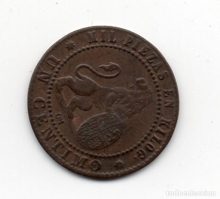 Monedas de Espa&ntilde;a: 1 centimo 1870.   Barcelona   -Gobierno provisional. - Foto 2